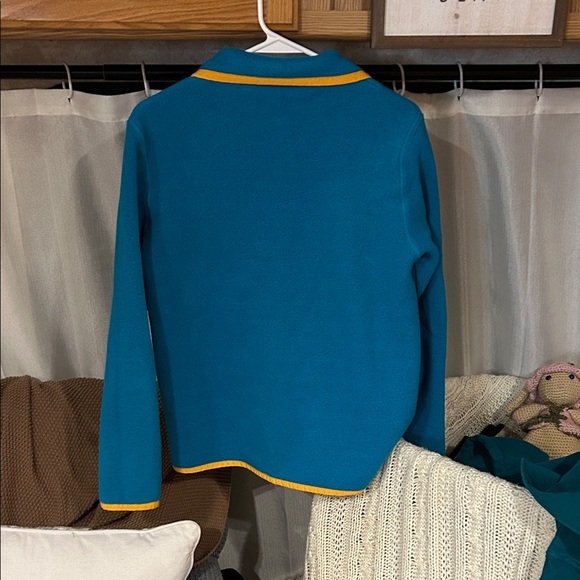 Cotopaxi Teal Pullover with Orange and Purple Accents - Picture 3 of 3